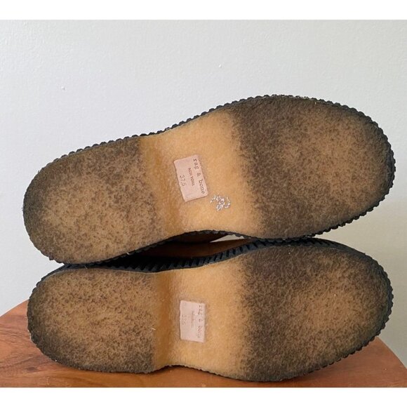 Rag & Bone Sloane Boots Women’s 37.5 Suede Combat in Cinnamon - Picture 9 of 9